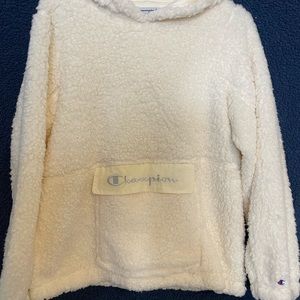 Womens large champion fuzzy hoodie